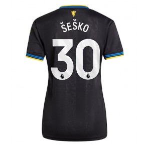 Manchester United Benjamin Sesko #30 Tredjetrøje Dame 2025-26 Kortærmet